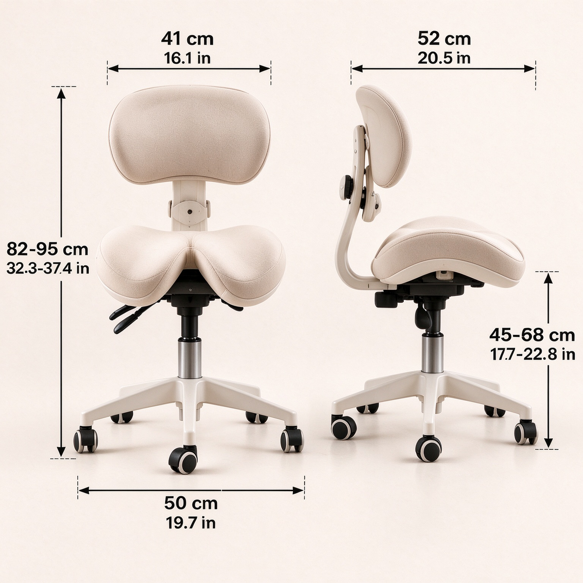 LUNA ARC Saddle Ergonomic Office Chair