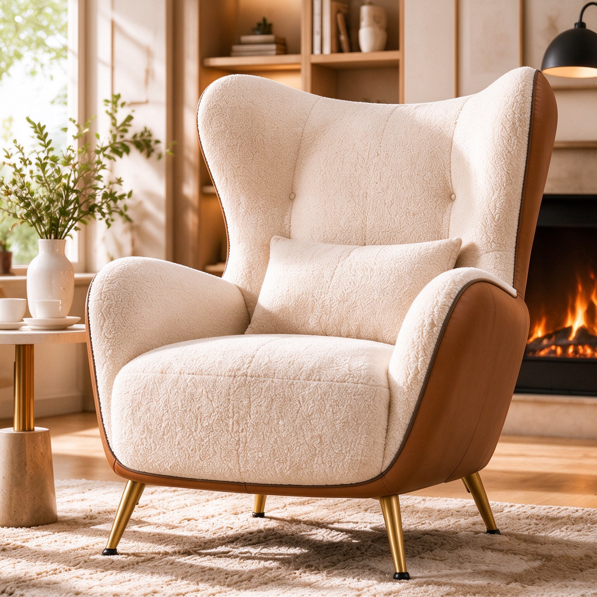 LUNA ARC Wingback Lounge Chair
